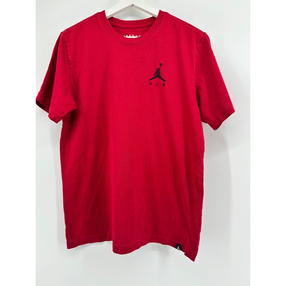 Jordan Air Jumpman Embroidered Logo Red Short Sleeve T-Shirt Mens Medium